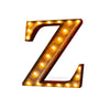 24” Letter Z Lighted Vintage Marquee Letters (Rustic)