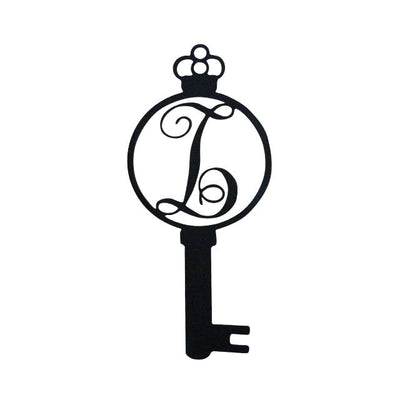 Monogram Alphabet Keys - Laser Cut Metal Wall Decor Sign