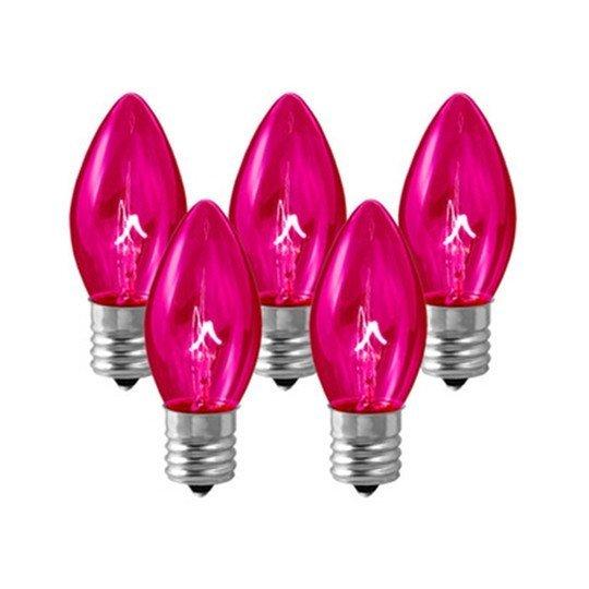 Replacement Bulbs 25-Pack (Clear Pink) For 24"/36" signs