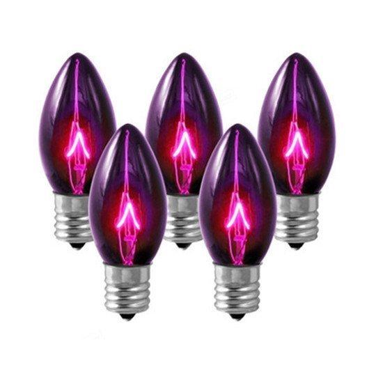 Replacement Bulbs 25-Pack (Clear Purple) For 24"/36" signs