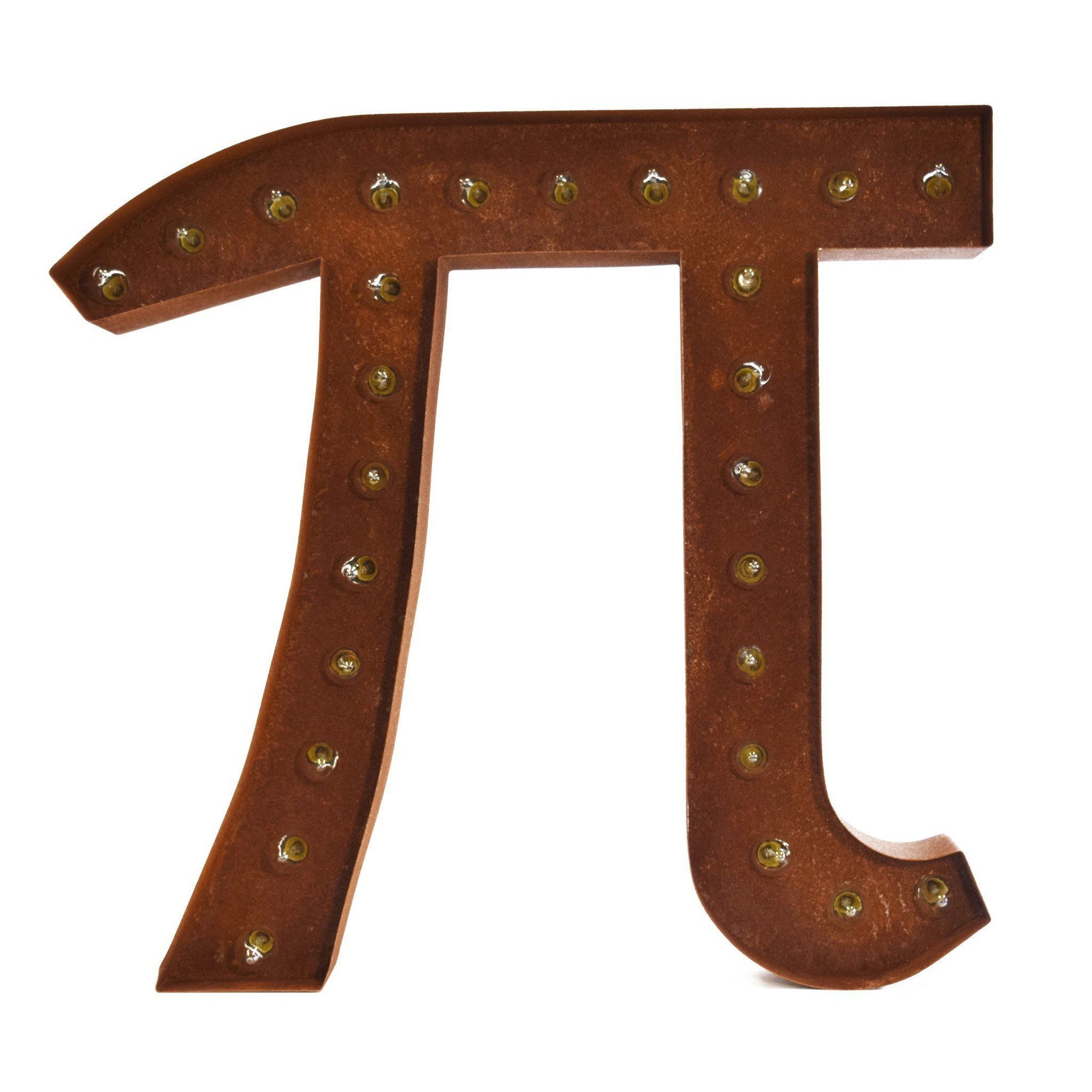 Marquee Letter Lights - 24" Greek Letters Vintage Lighted Marquee Letters (Rustic)