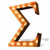 Marquee Letter Lights - 24" Greek Letters Vintage Lighted Marquee Letters (Rustic)