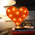 12" Small Heart Vintage Marquee Sign with Lights