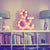 24" Ampersand “&” Vintage Marquee Lights Sign (Rustic)