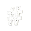 Marquee Symbol Lights - 24" Hashtag "#" Vintage Marquee Lights Sign (White Finish)
