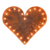 Marquee Symbol Lights - 24” Heart Vintage Marquee Lights Sign (Rustic)