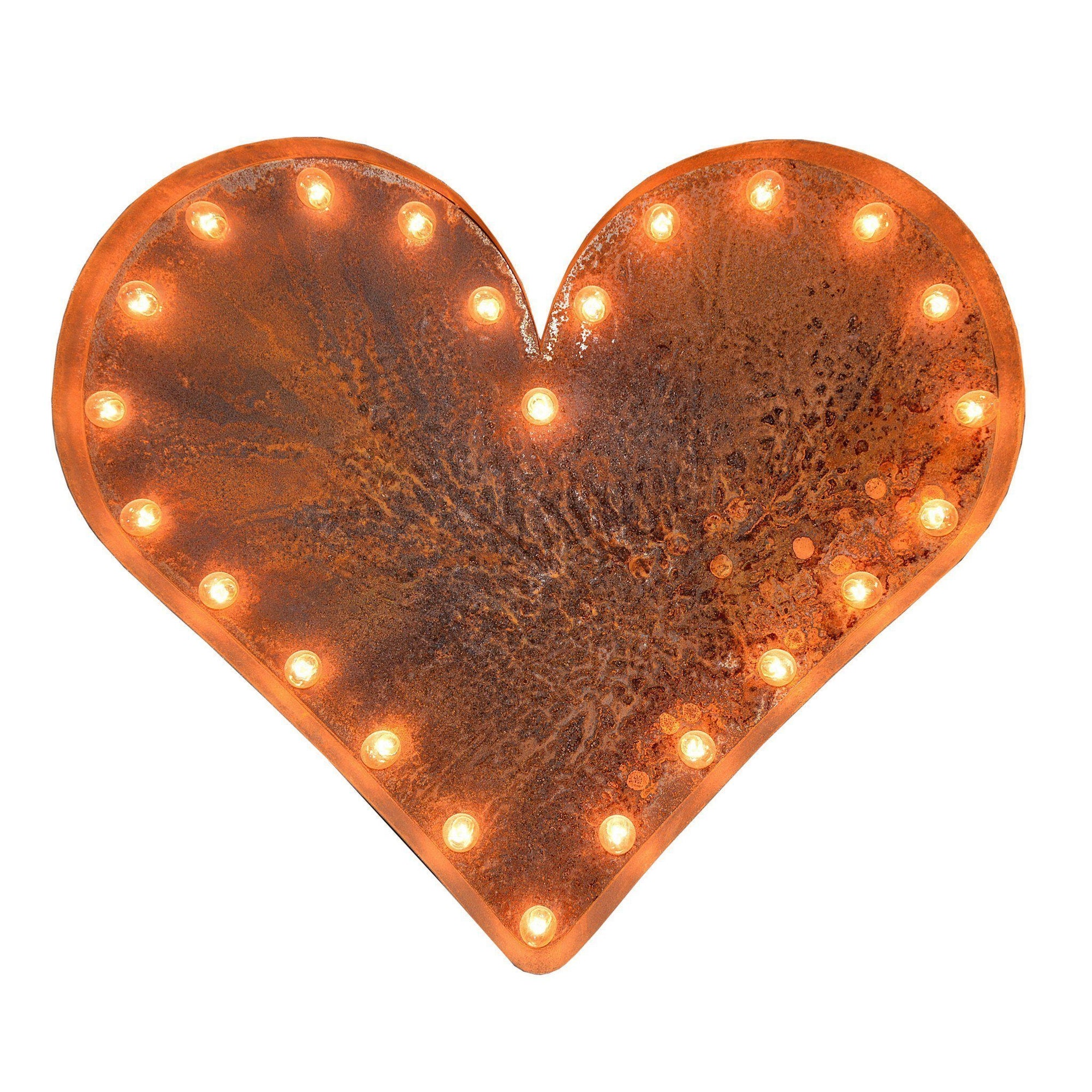 Light up heart sign on sale