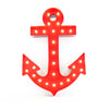 Marquee Symbol Lights - Anchor Vintage Marquee Lights Sign (Red Finish)