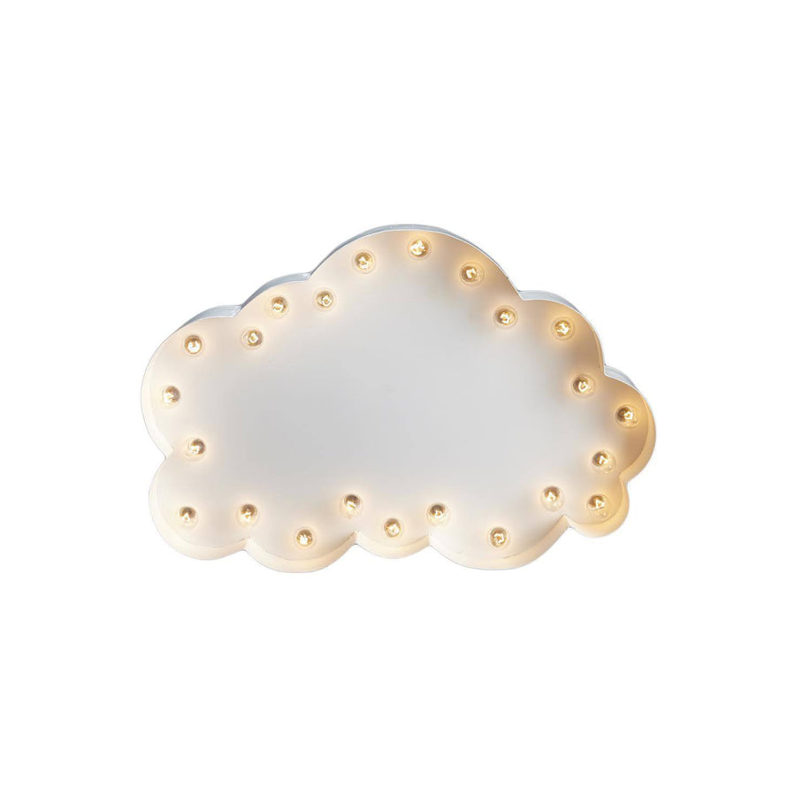 Marquee Symbol Lights - Cloud Vintage Marquee Lights Sign (White Finish)