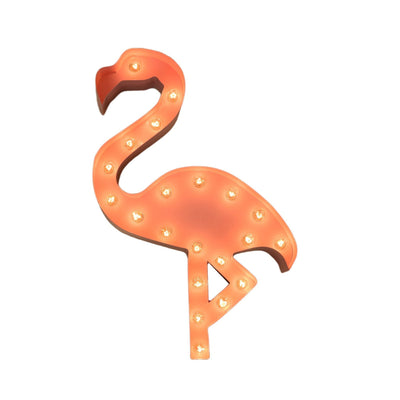 Marquee Symbol Lights - Flamingo Vintage Marquee Lights Sign (Pink Finish)