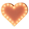 Marquee Symbol Lights - Heart Vintage Marquee Lights Sign (Pink Finish)