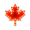 Marquee Symbol Lights - Maple Leaf Vintage Marquee Lights Sign (Red Finish)