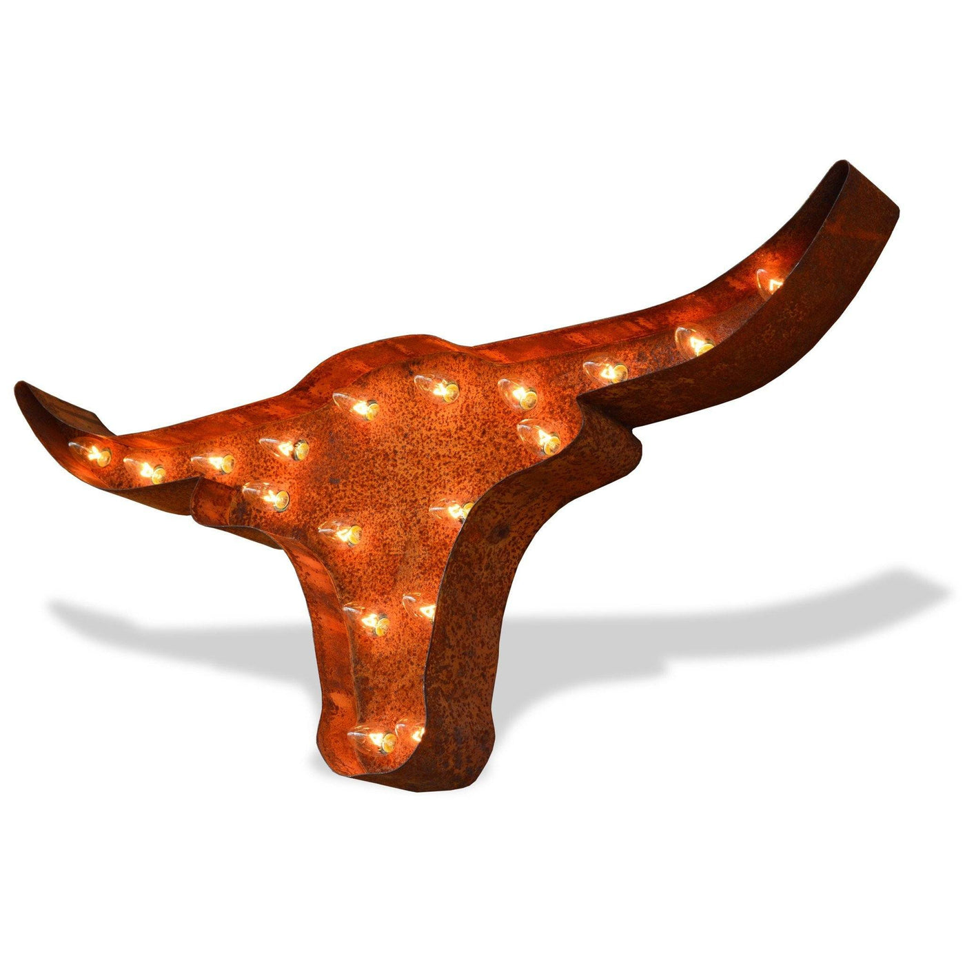 Texas Longhorns Vintage Marquee Lights Sign (Rustic)