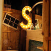36" Large Rust Letter Lights